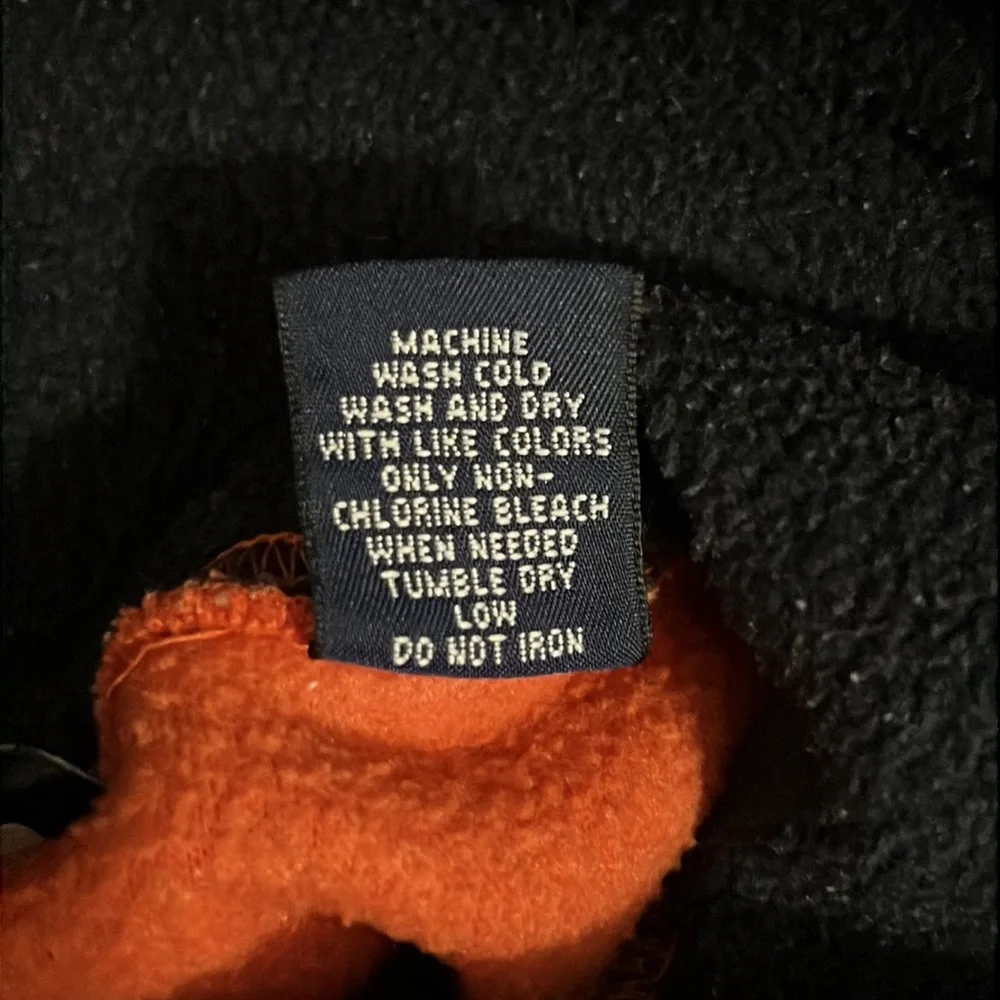 The Gap Orange & Black Pullover Fleece Size XS4